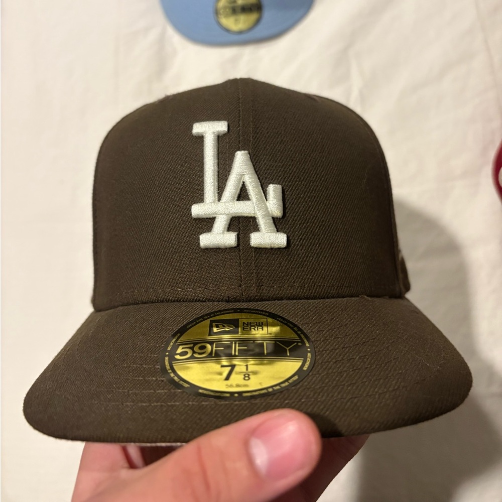 Los Angeles Dodgers New Era 50th Anniversary Cream Undervisor Fitted Hat